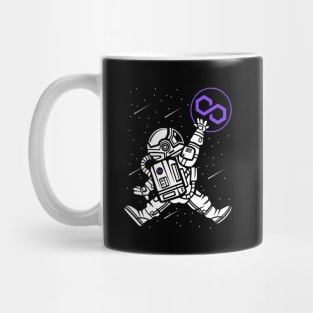 Astronaut Polygon Matic Coin To The Moon Crypto Token Cryptocurrency Wallet Birthday Gift For Men Women Kids Mug